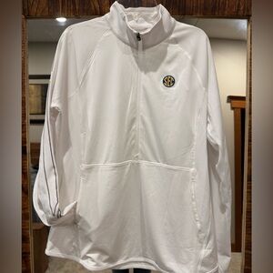 SEC sports Cutter & Buck White Women's 1/2 zip pullover shirt medium M